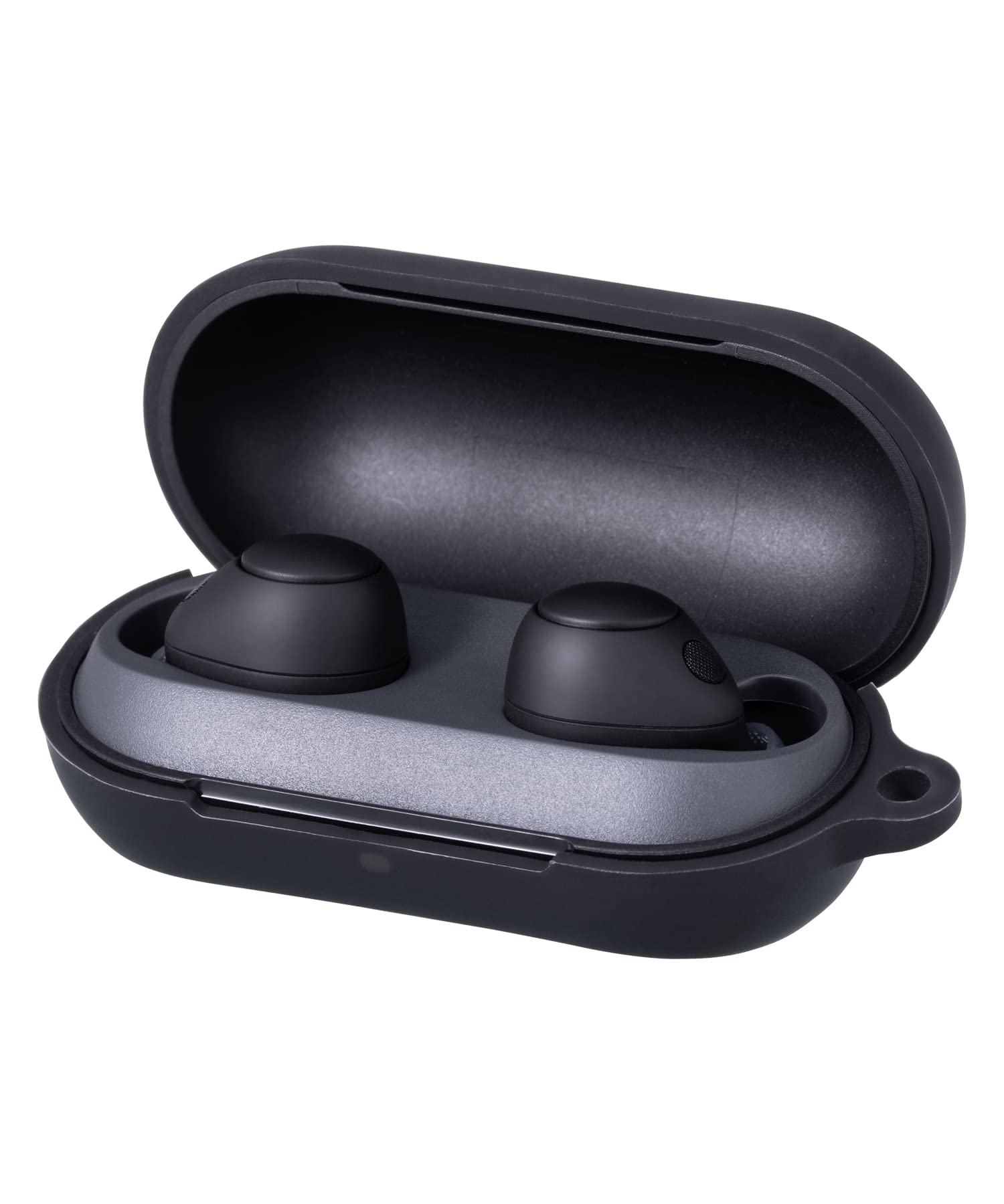 Amazon | [musashino LABEL]【WF-C700N用シリコンカバー (ブラック