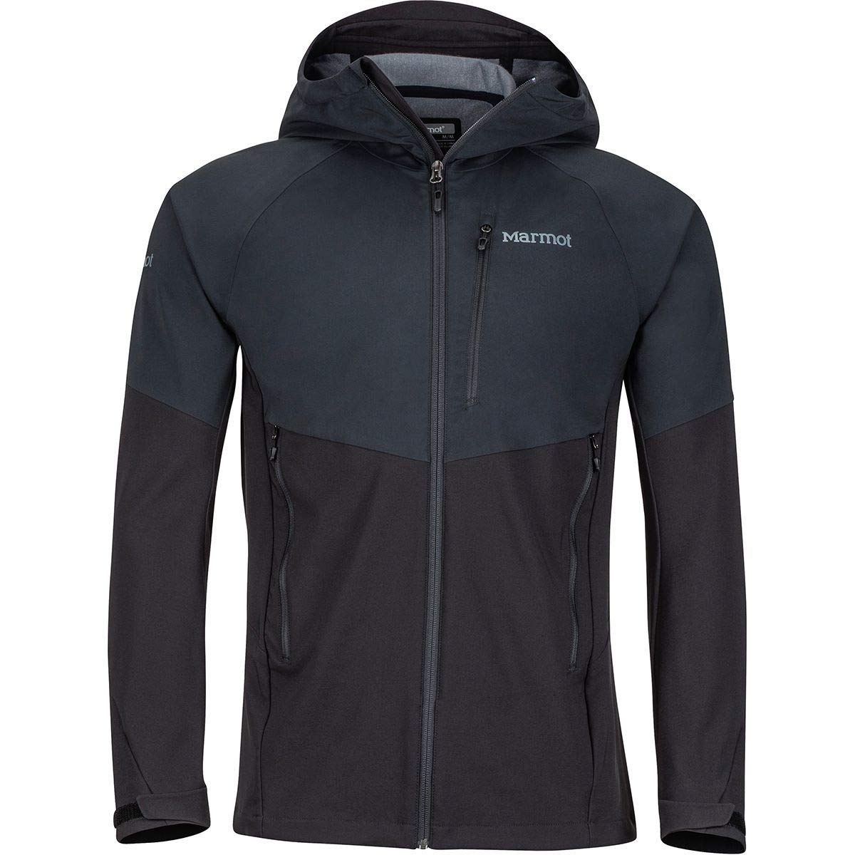 Marmot Men's ROM Jacket, Breathable Softshell Jacket, Water Repellent Outdoor Jacket, Windproof Anorak, Black, XXL