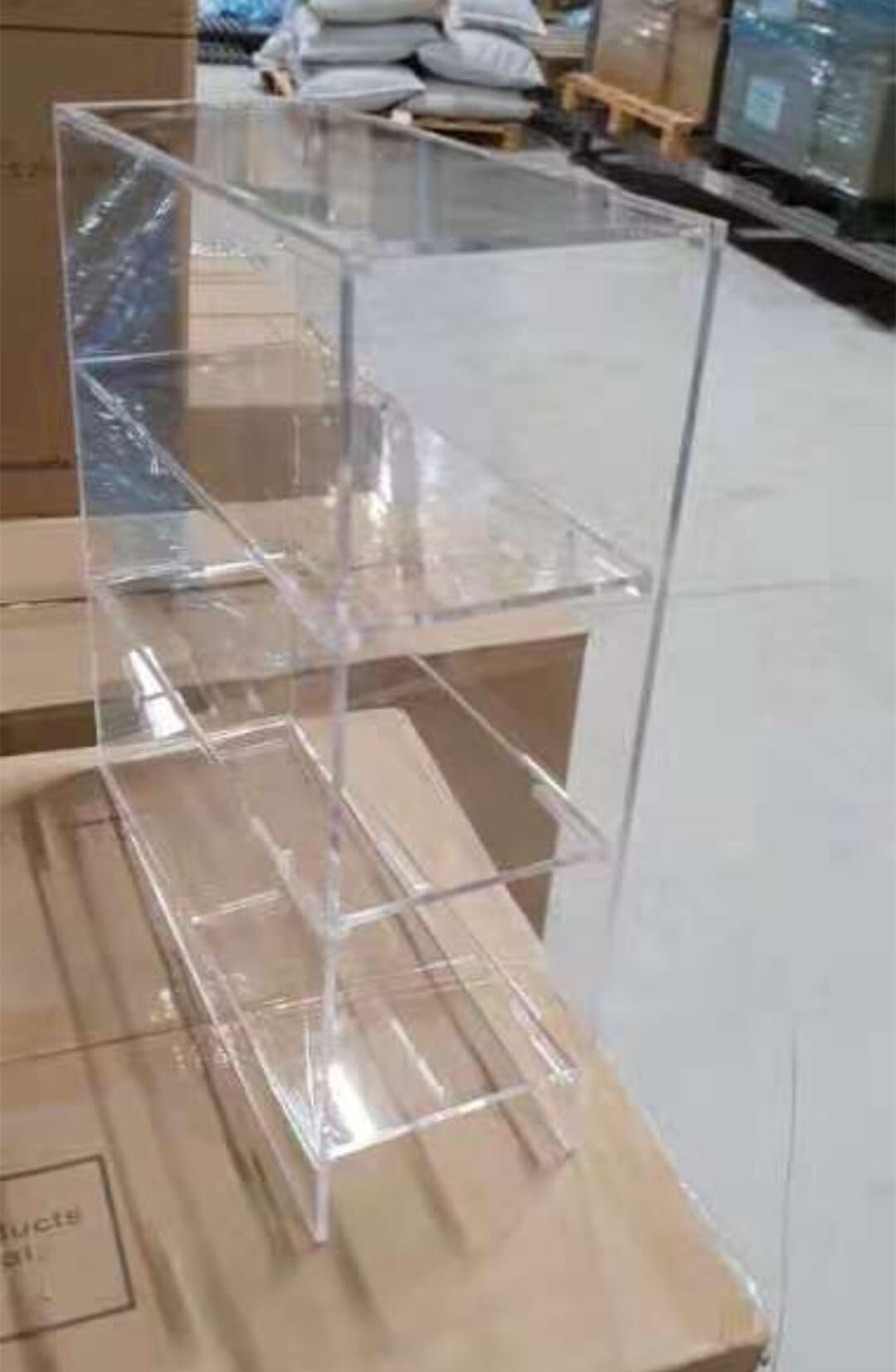 1 Stück serologischer Pipettenhalter aus Acryl – 4-lagiges organisches Glasgestell for den Laborgebrauch, 420 × 290 × 90 mm