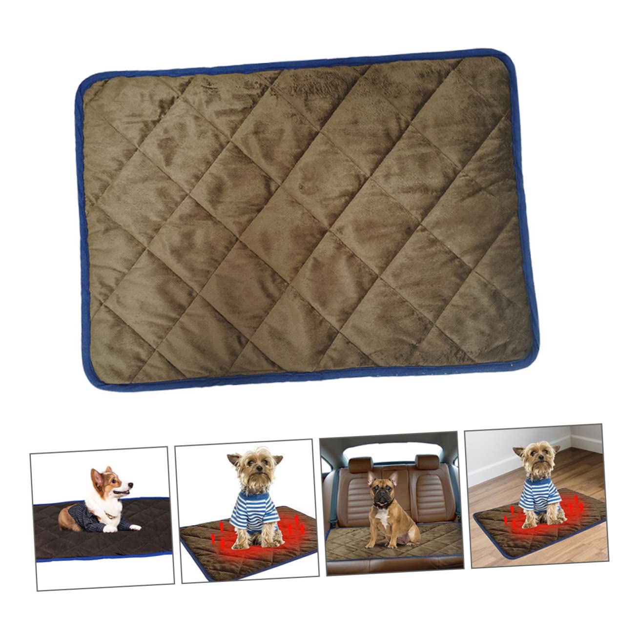 Toddmomy -Chauffant pour Animaux Couverture Réchauffante sans Câble pour Chien et Chat