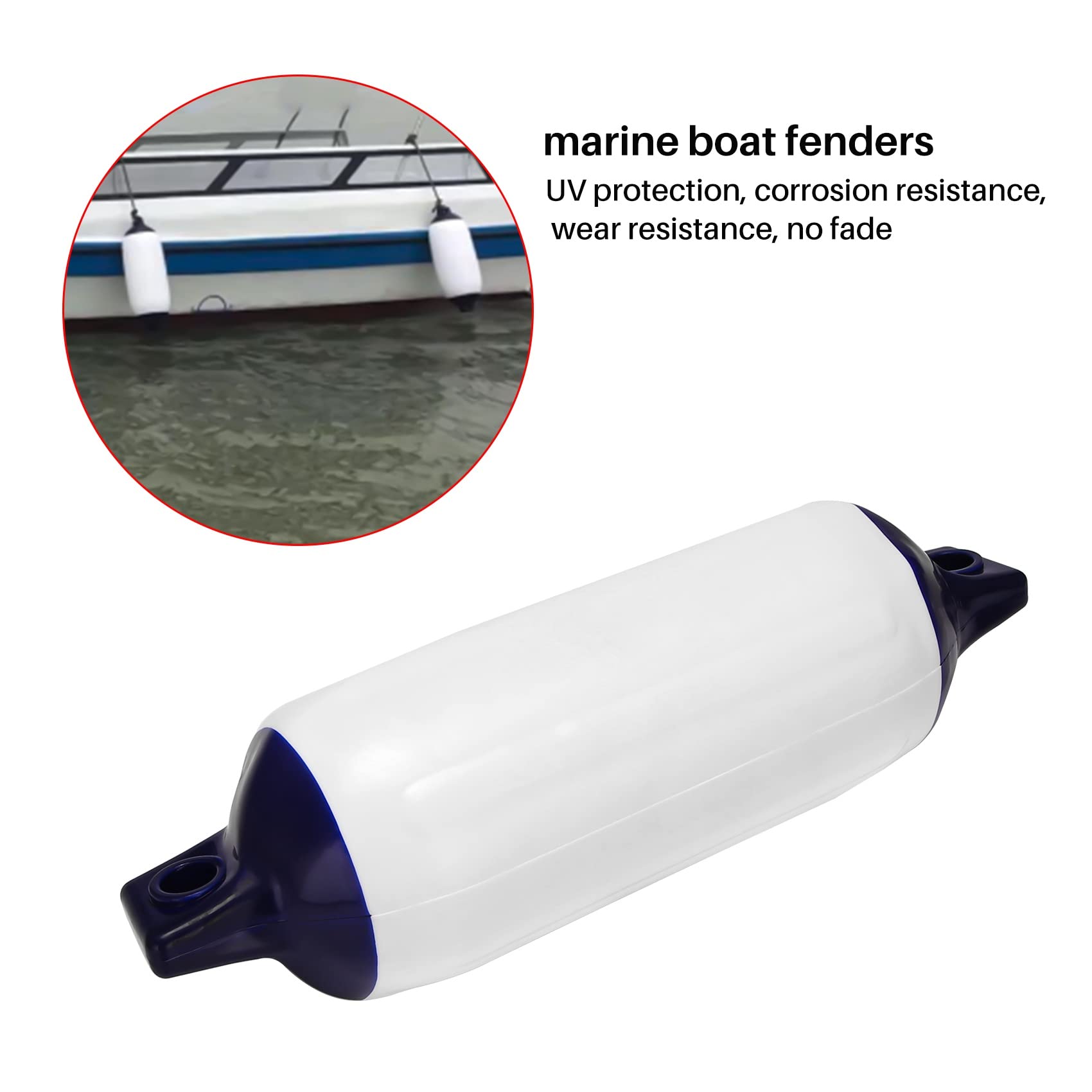 Pare-Battage Gonflable SéRie 3 PièCes PVC, Utilisé pour Bateaux, Voiliers, Cuddy, Etc. (4,5X16 Pouces)