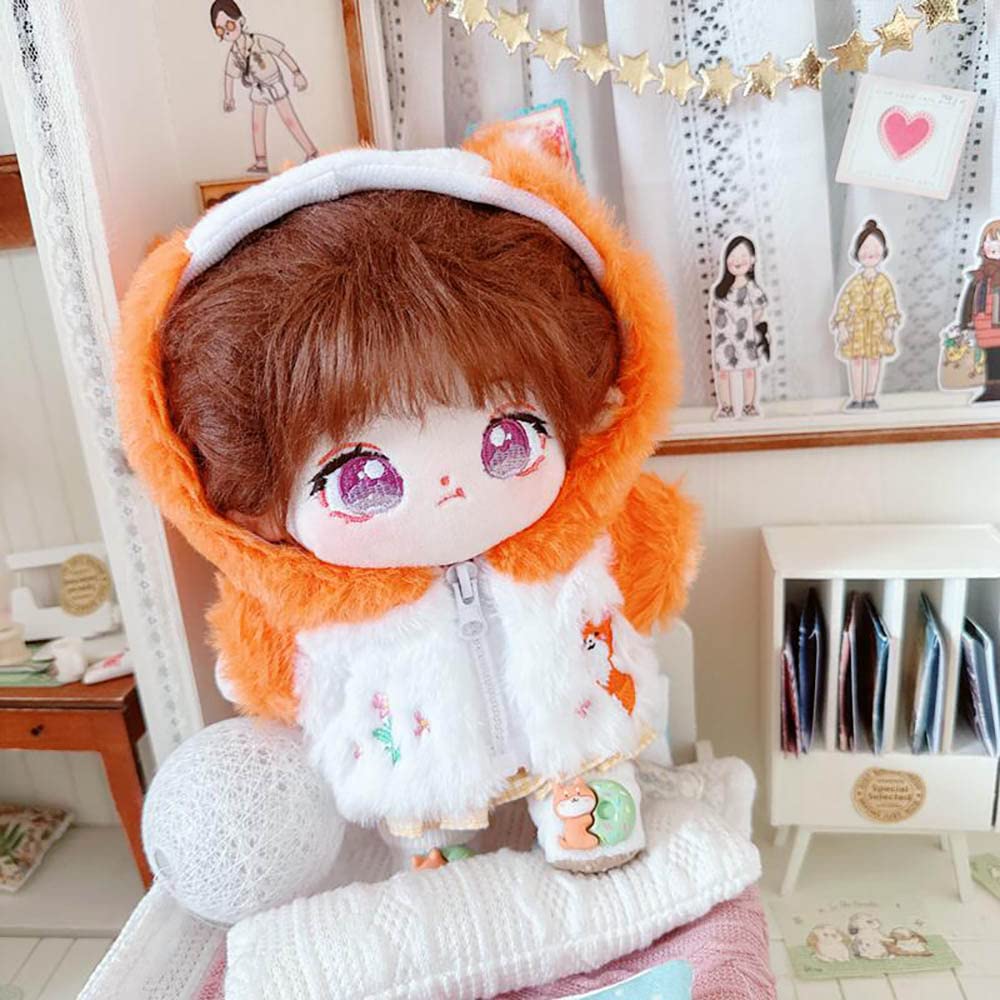 オリジナル ぬいぐるみ 着せ替え 20cm オレンジ 20CM ぬいぐるみ 無属性 着せ替え人形 コットンドール 綿人形