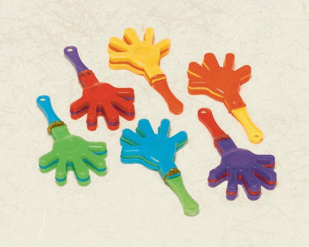 Clappers Amscan jouet bruiteur de poche multicolore pour cotillon de fête