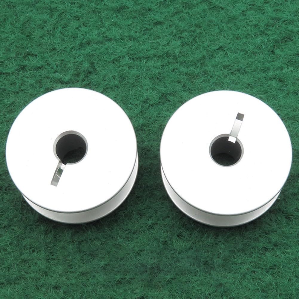 Juego de Bobinas de Aluminio 26mm para Máquina de para coser Dürkop para eagle 367 467 767 - Canillas Metálicas Plateadas Duraderas Industrial(50pcs)
