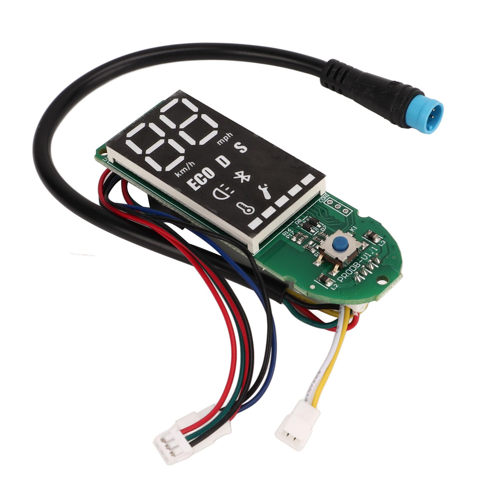 BuyWeek Cruscotto Scooter Elettrico per Xiaomi PRO, Circuito Monopattino Elettrico PCB Sostituzione Scheda con Display Dati Chiaro