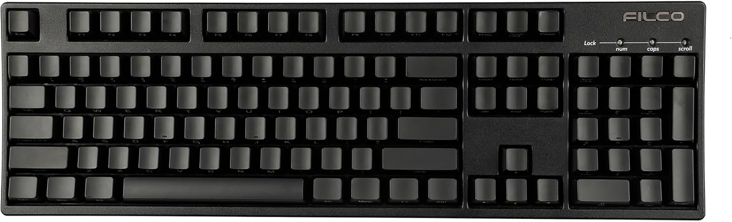 YMDK 104 87 61 ABS Side-lit Side Backlit Black Keycap Set OEM Profile for MX Mechanical Keyboard (61)