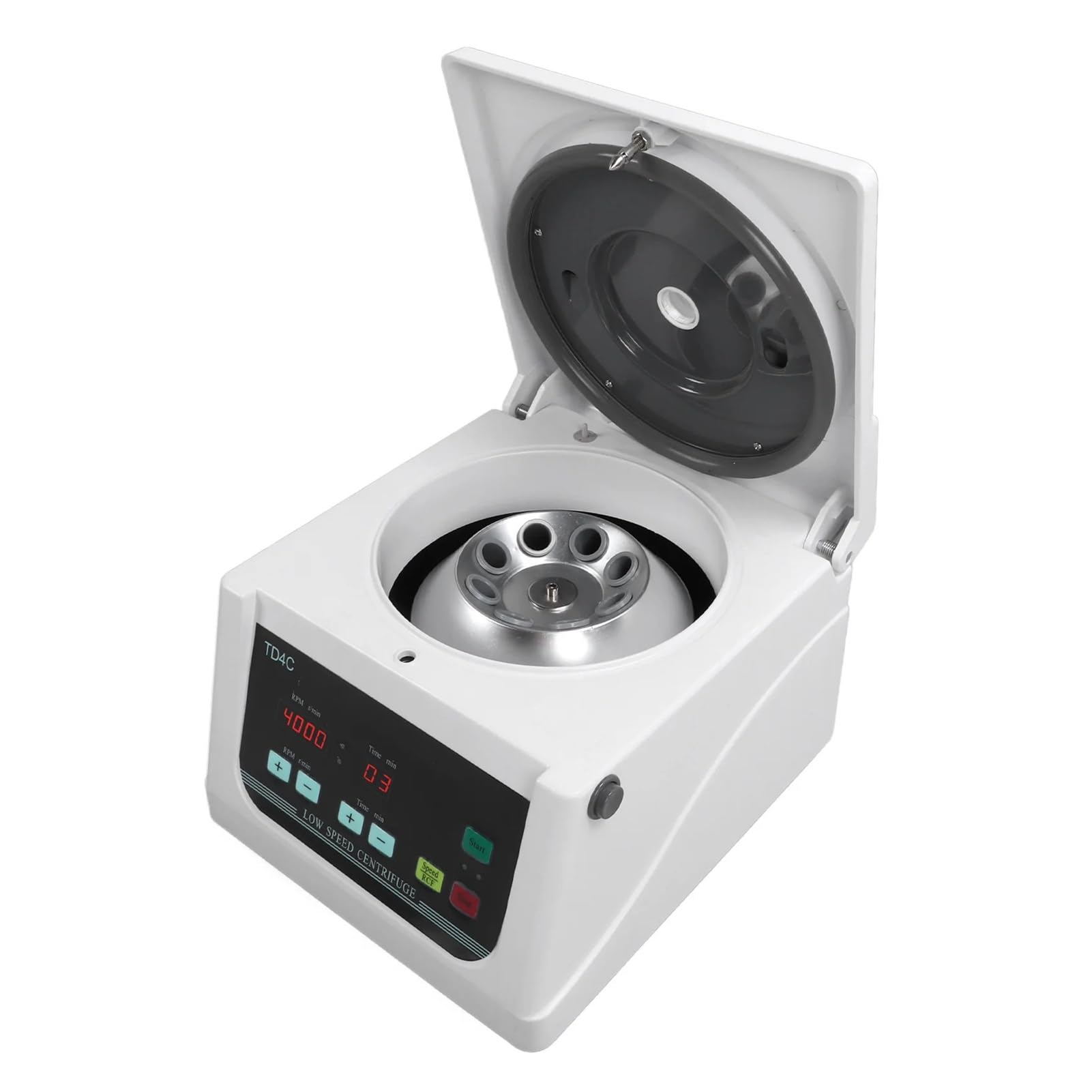 Centrífuga de sobremesa de laboratorio con pantalla LCD, 2200 x g, 4000 r/min, temporizador Control de velocidad