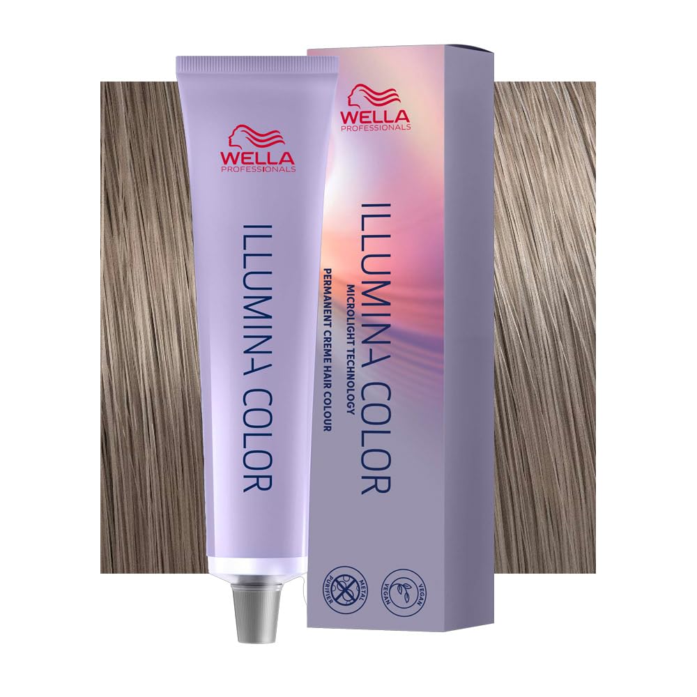 Pack of 2 Wella Illumina Colour 60 ml 8/69 Light Blonde / Violet Cendre