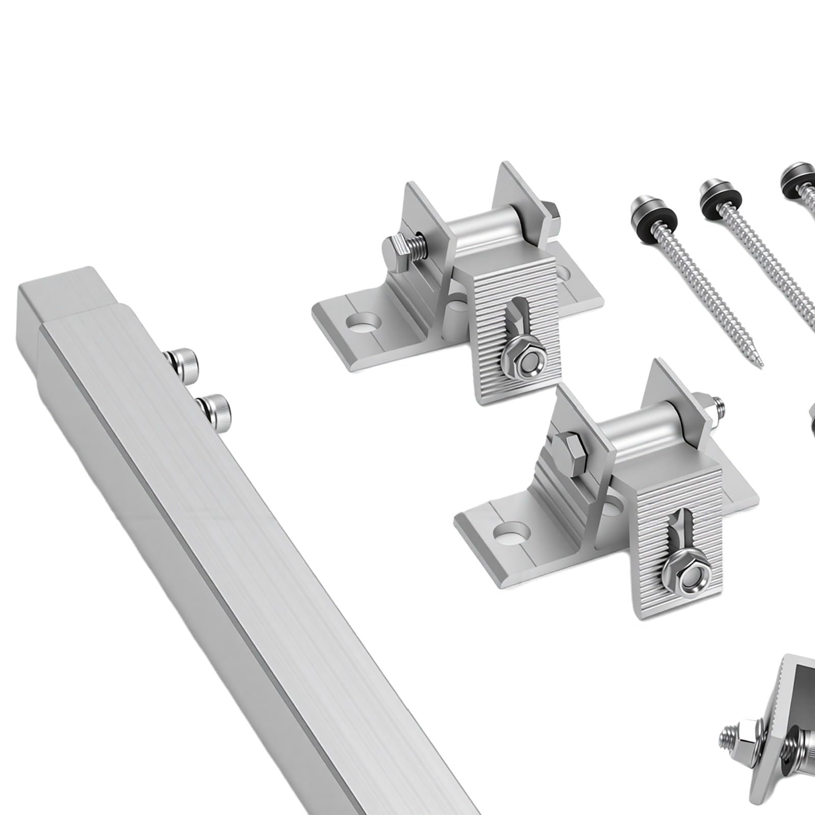 XUMIUZIY Solar Panel Mounting Bracket, Adjustable Angle 15-30° | Lega di alluminio resistente, facile installazione, adatta a pannelli di tutte le dimensioni