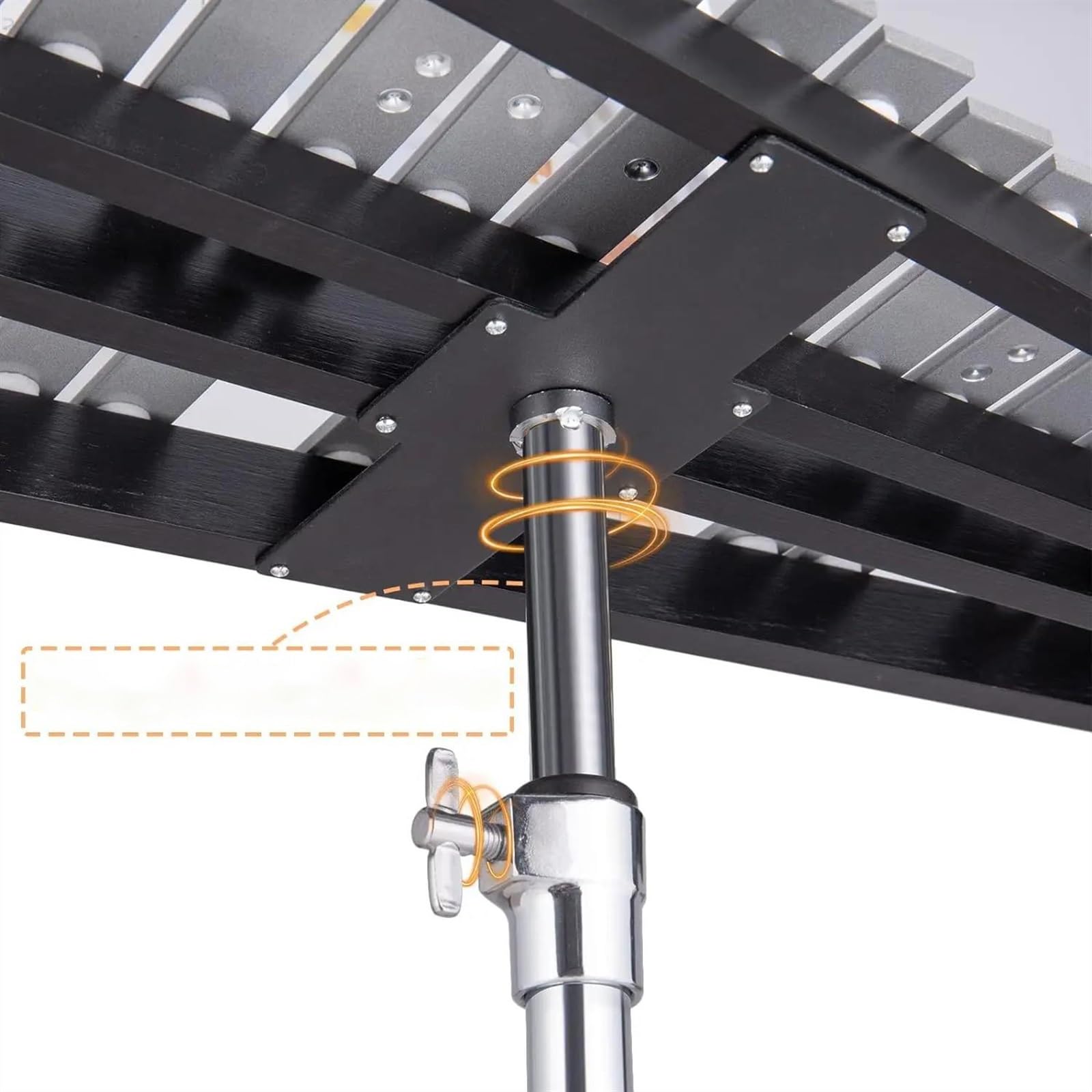 Glockenspiel de 32 notas con soporte de altura ajustable Tapa armónica de aluminio Kit De Glockenspiel Profesional