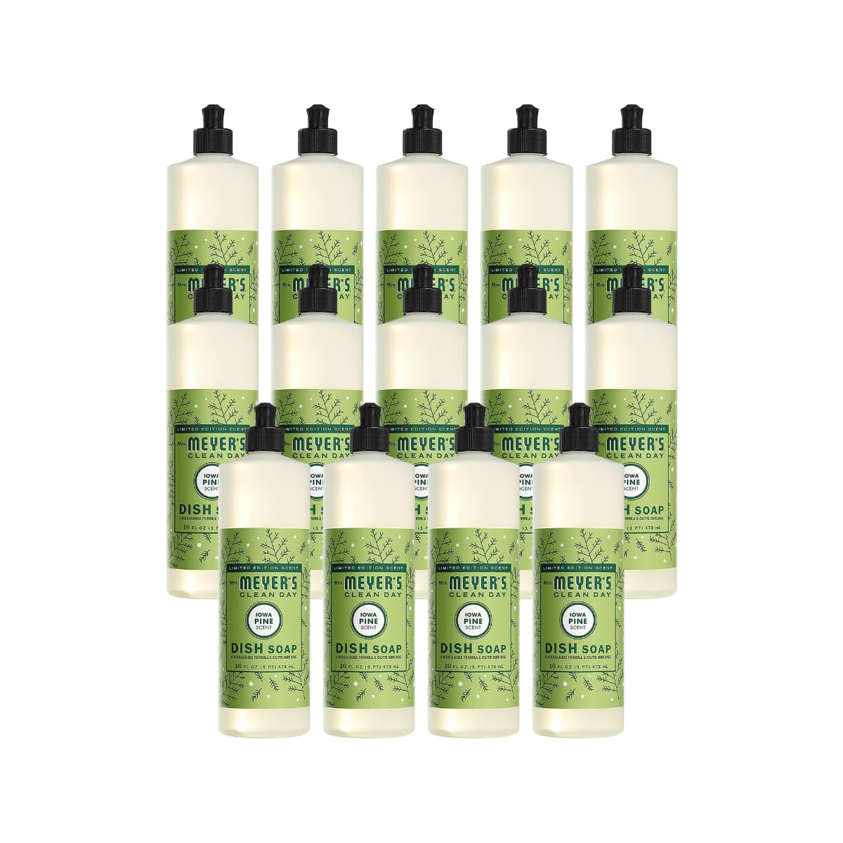 MRS. MEYER'S CLEAN DAY Liquid Dish Soap, Limited Edition Iowa Pine, 16 fl. oz.