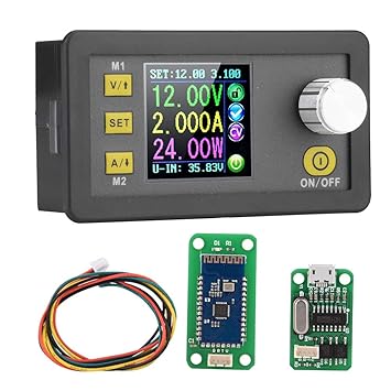 Akozon LCD Power Step-Down Module DPS3005 /DPS5005 Communication Version Buck Power Supply Step-Down Voltage Converter 0-5.000A,0-160.0W/0-250.0W Power Buck Module USB Communication(DPS3005)