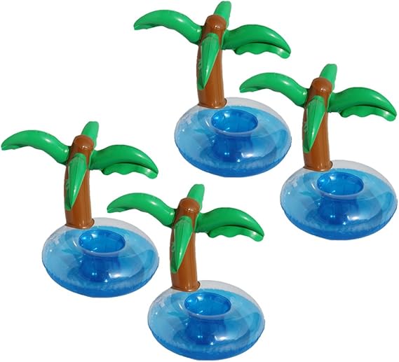 LUOEM Inflatable Palm Trees Pool Drink 