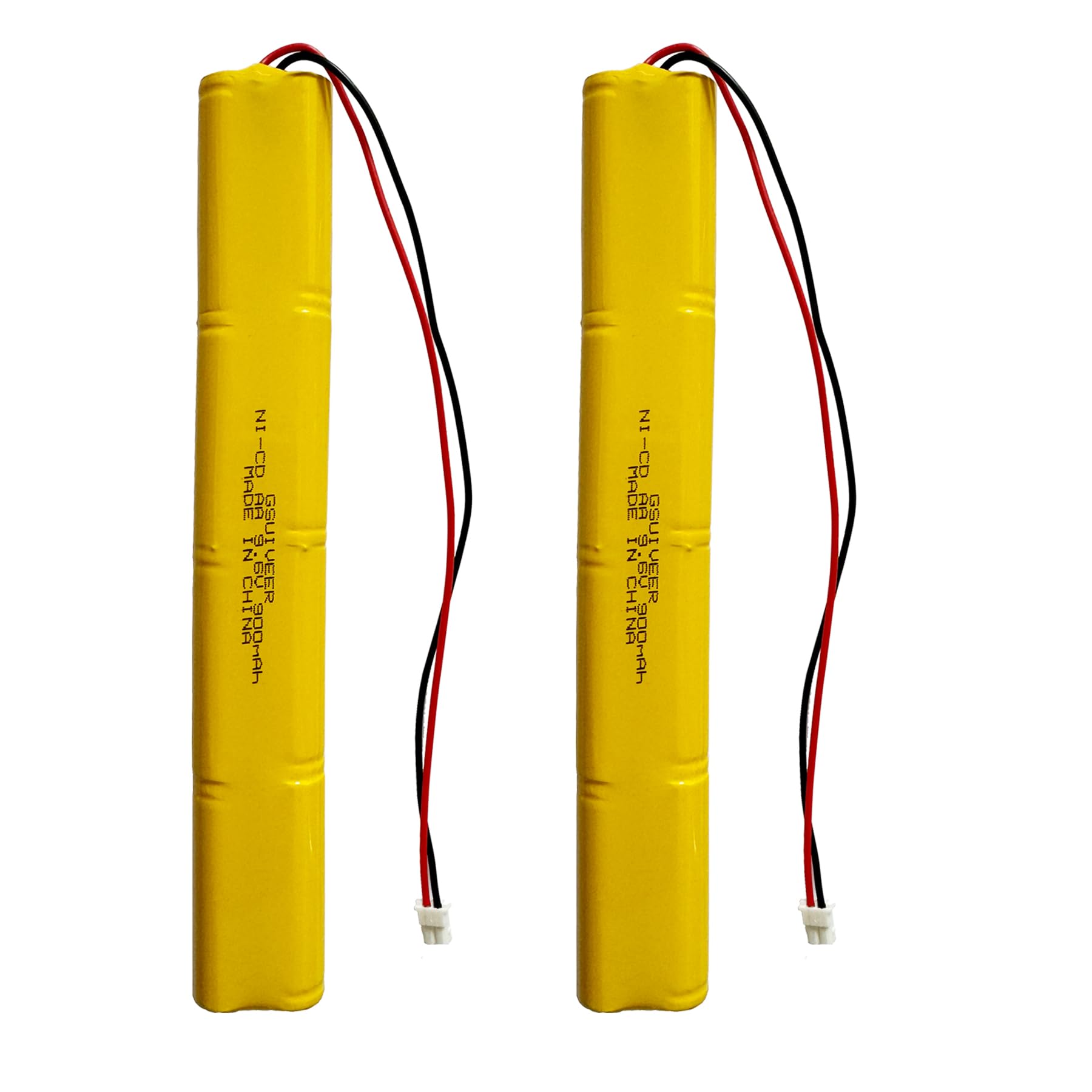9.6V 900mAh Exit Sign Emergency Light Battery Compatible with BBAT0043A BAT9.6V700 BBAT0044A BAA-96 Unitech ELB-B003 ELBB003 Lithonia ELB-B004 ELBB004 OSI OSA228 DANTONA CUSTOM-306-U (2 Pack)