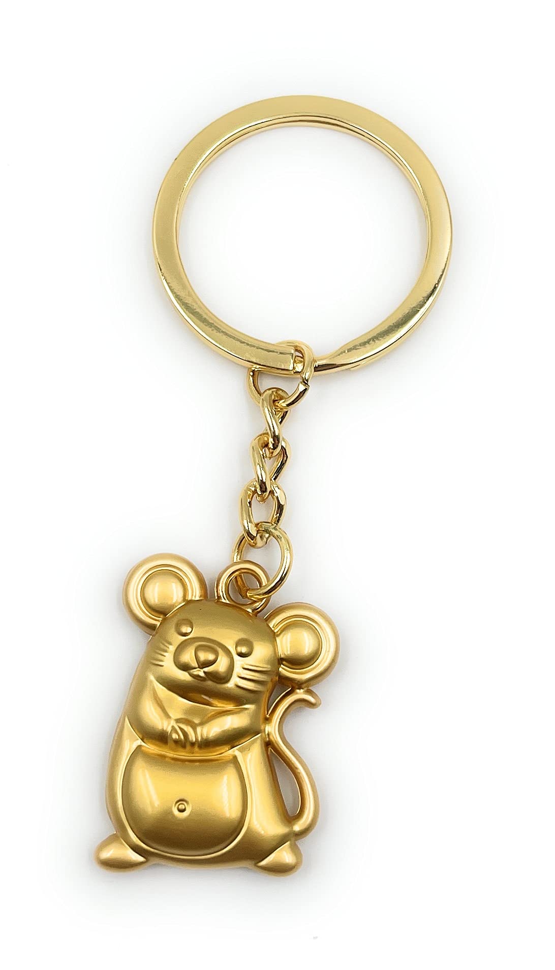 H-Customs Women's Gold Rat Bag Cute Keychain Pendant