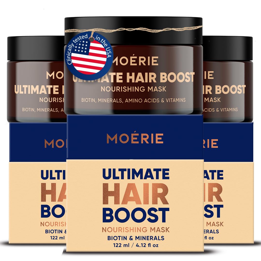Moerie Mineral Hair Growth & Repair Mask – Hair Loss treatment Mask – Hair Regrowth For Longer, Thicker, Fuller Hair - Vegan Friendly – Paraben &