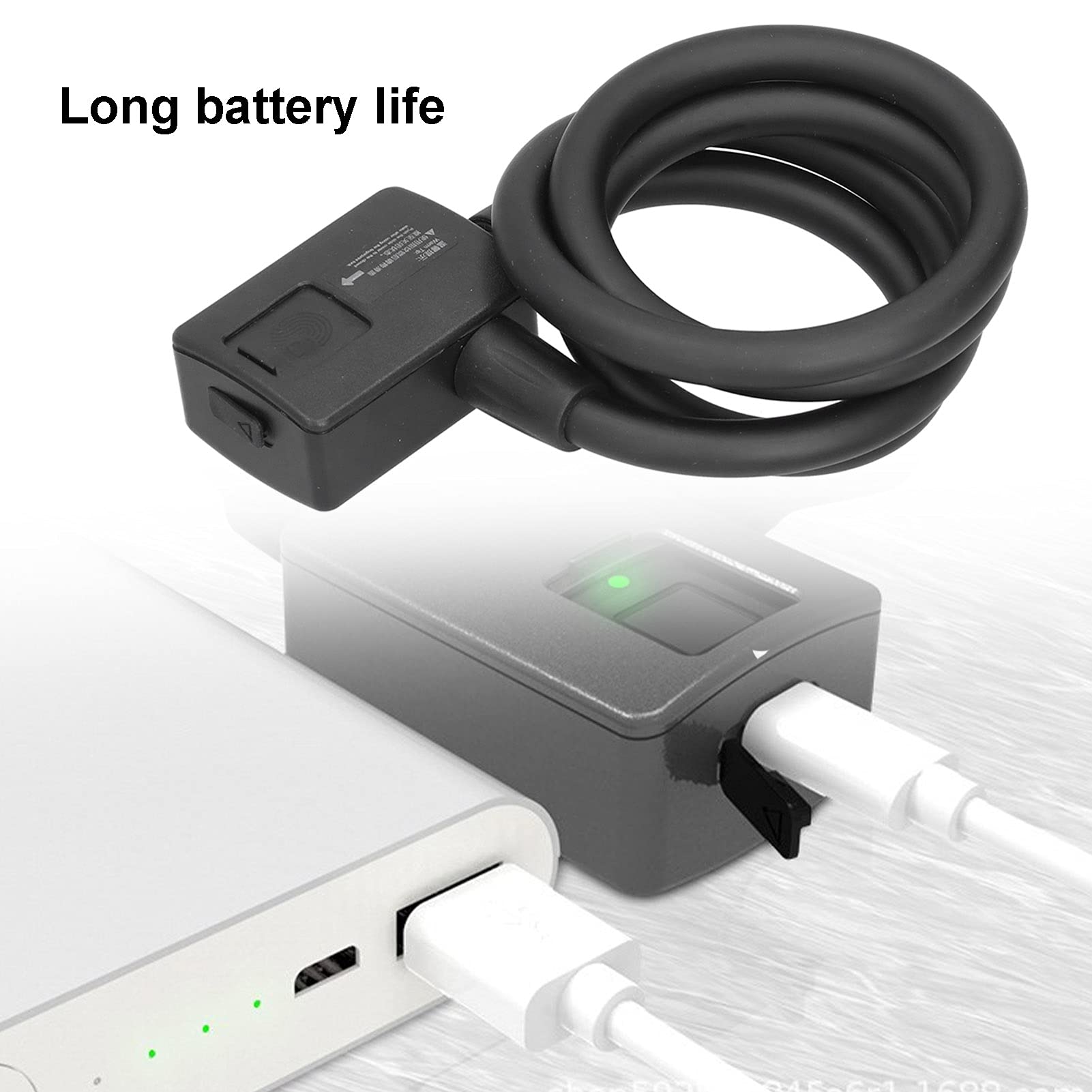 Lucchetto elettrico intelligente per bicicletta, 3,7 V, durevole, impermeabile, per biciclette e ciclismo