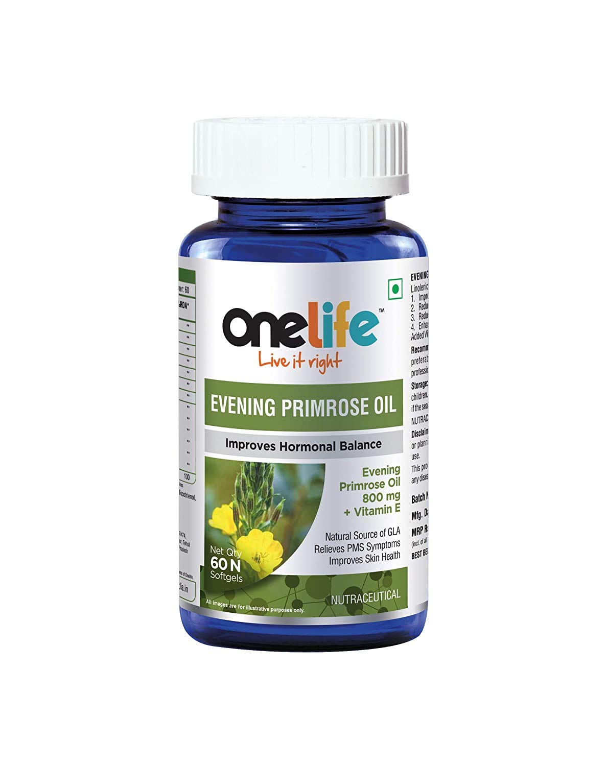 Radhe Onelife Evening Primrose Oil Veg, 60 Softgels