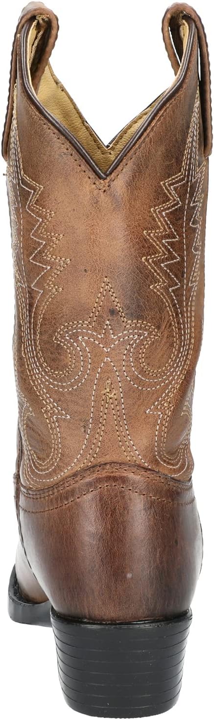 Smoky Mountain Girls Brown with Pink Stitch Monterey Western Cowboy Boots : Clothing, Shoes & Jewelry