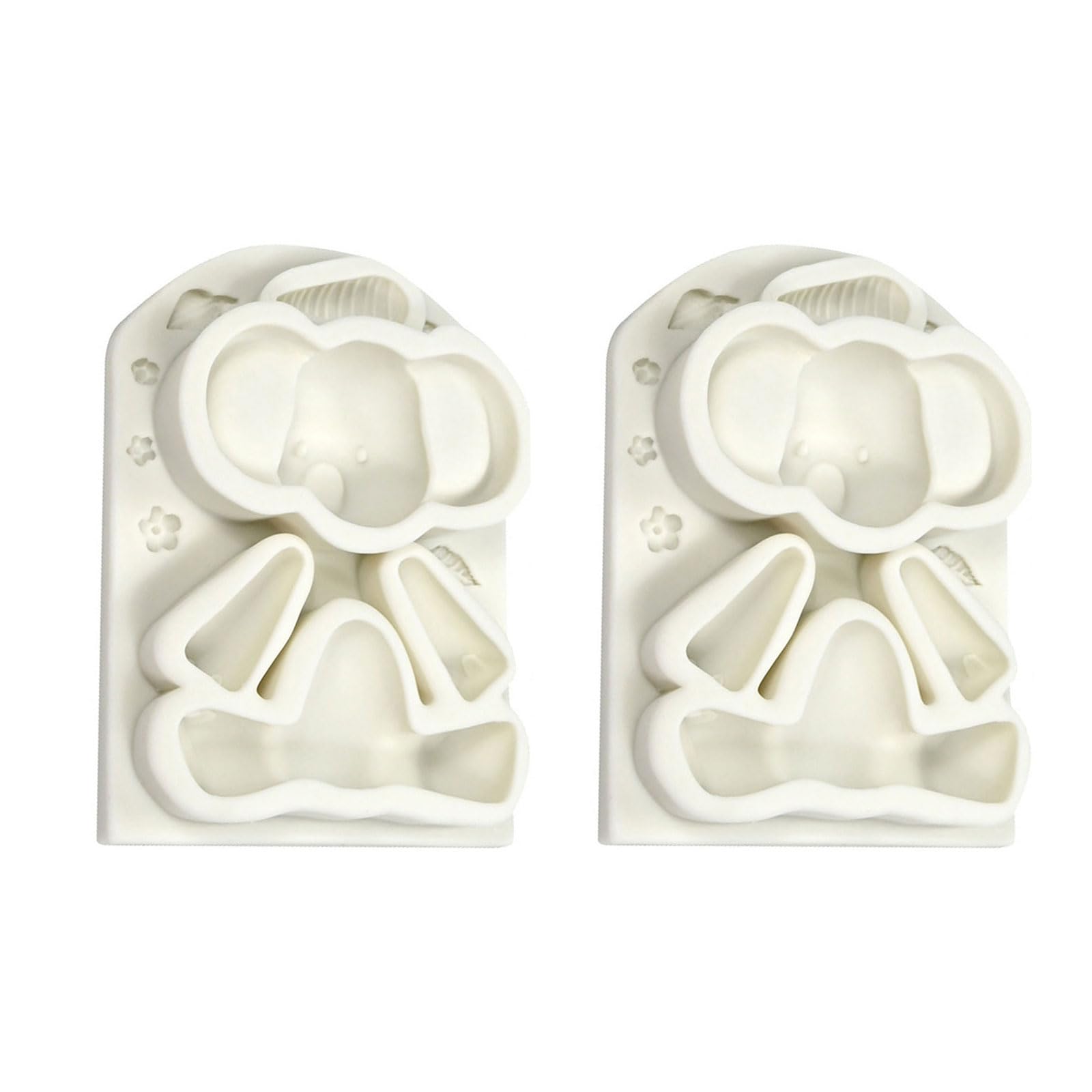 ZWWAAZHF 2Pieces Silicone Baking Molds Animal Shape Fondant Chocolate Silicone Texture Dessert for Baking Cake Decorating Tool