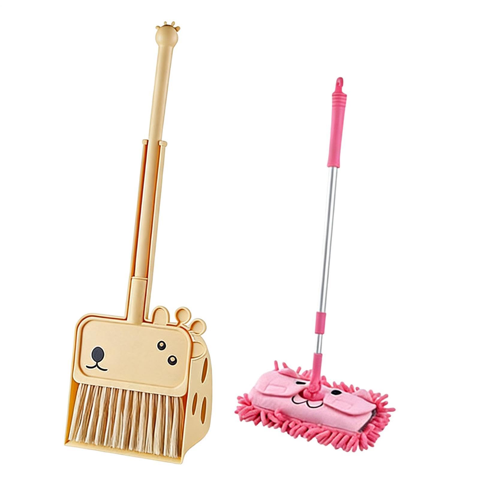 Set da gioco per pulizia per bambini Set di per scopa Giocattolo educativo per le pulizie | Kit di pulizia per giochi di finzione per bambini, casa, camera da , cucina, giochi di ruolo, c
