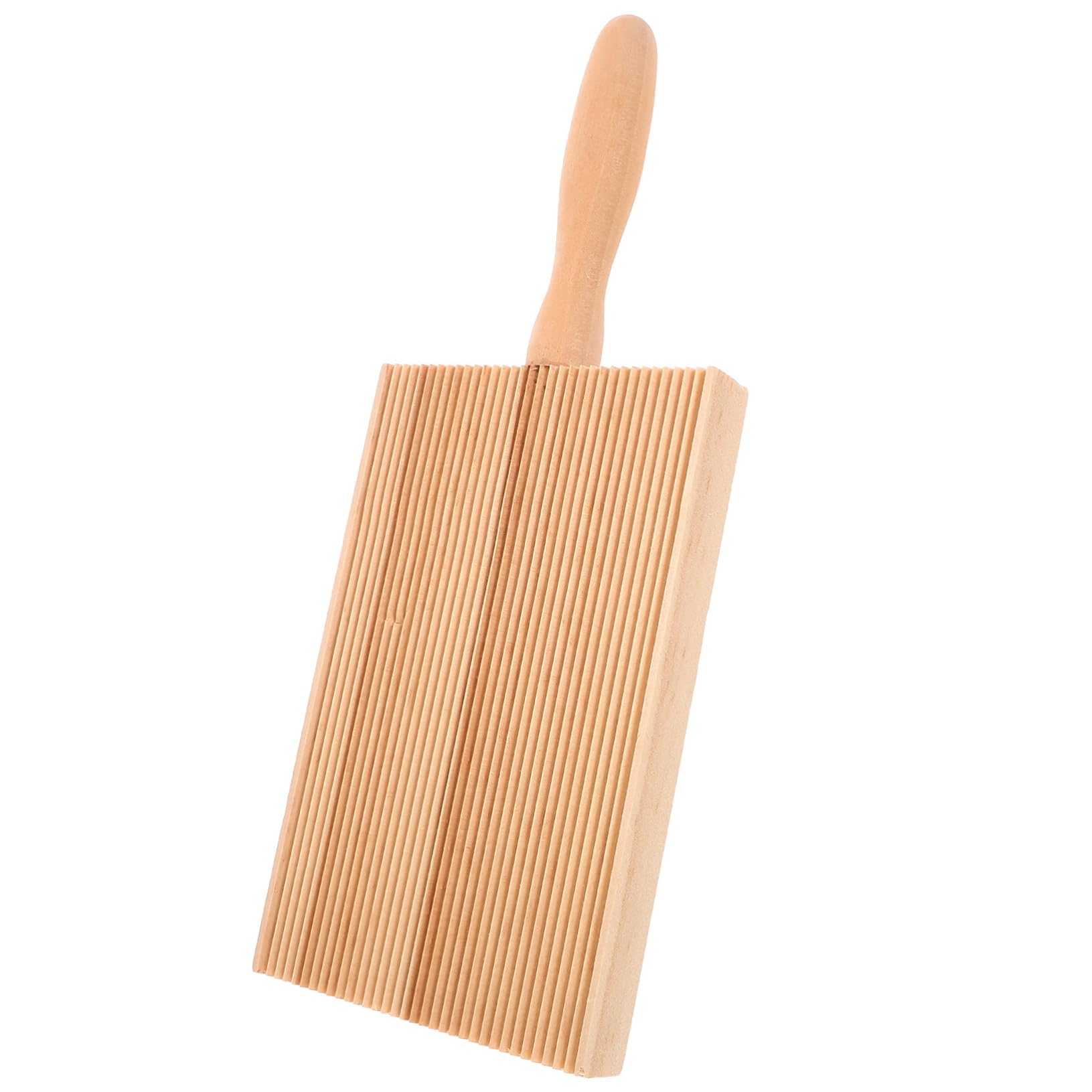 Zerodeko 1Pc Wooden Pasta Maker Board Ergonomic Pasta Making Tool for Home Cooking Khaki Board with Handle for Effortless Gnocchi and Creation