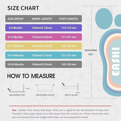 Miniatura 2 de Eashi Zapatos antideslizantes para niños y niñas, transpirables, cálidos, elásticos, con suela de memoria, para proteger los dedos de los pies,