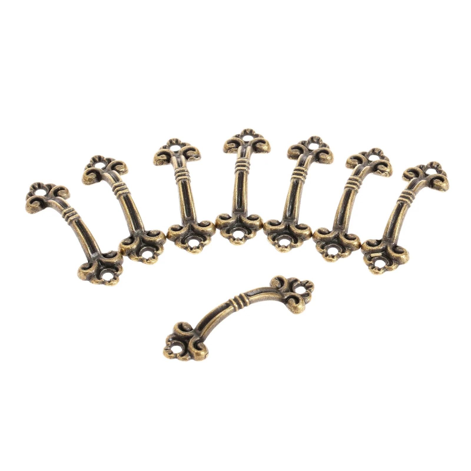 Poignée de meuble miniature en bronze pour tiroir de commode et boîtier