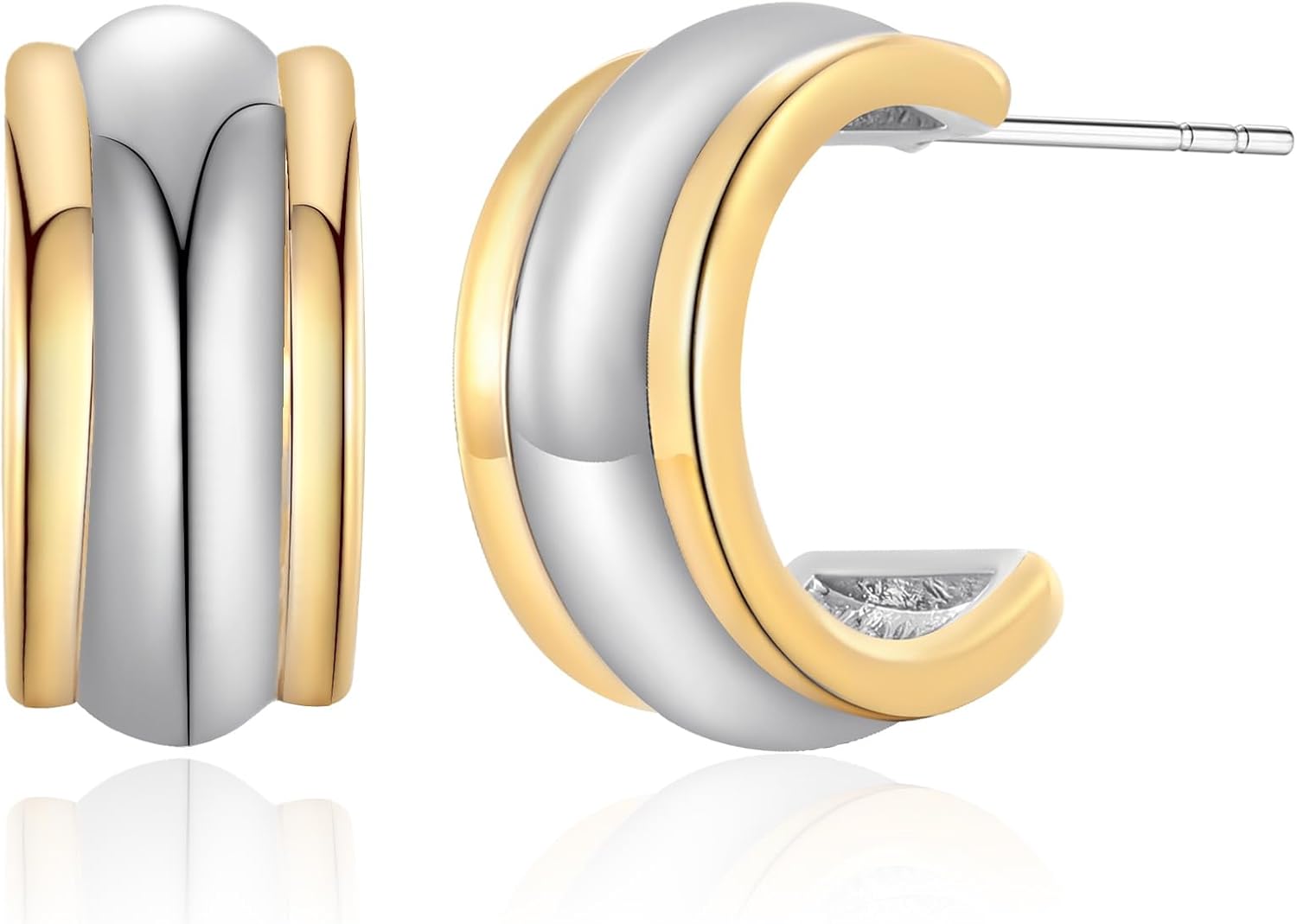 LILIE&WHITE Burnt Gold Boho Earrings For Women Antique Silver Disc Dangle Earrings Vintage Snake Dangle Earrings Fashion Jewelry