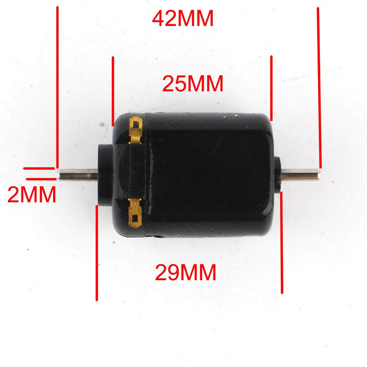 NW 3pcs 12V DC Biaxial Axis Carbon Brush 130 Motor Strong Magnetic 12V 17000RPM 6V 0.1A Toy Motor