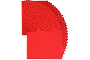 25-Pack Red Foam Sheets: Cut, Craft, and Create with Ease