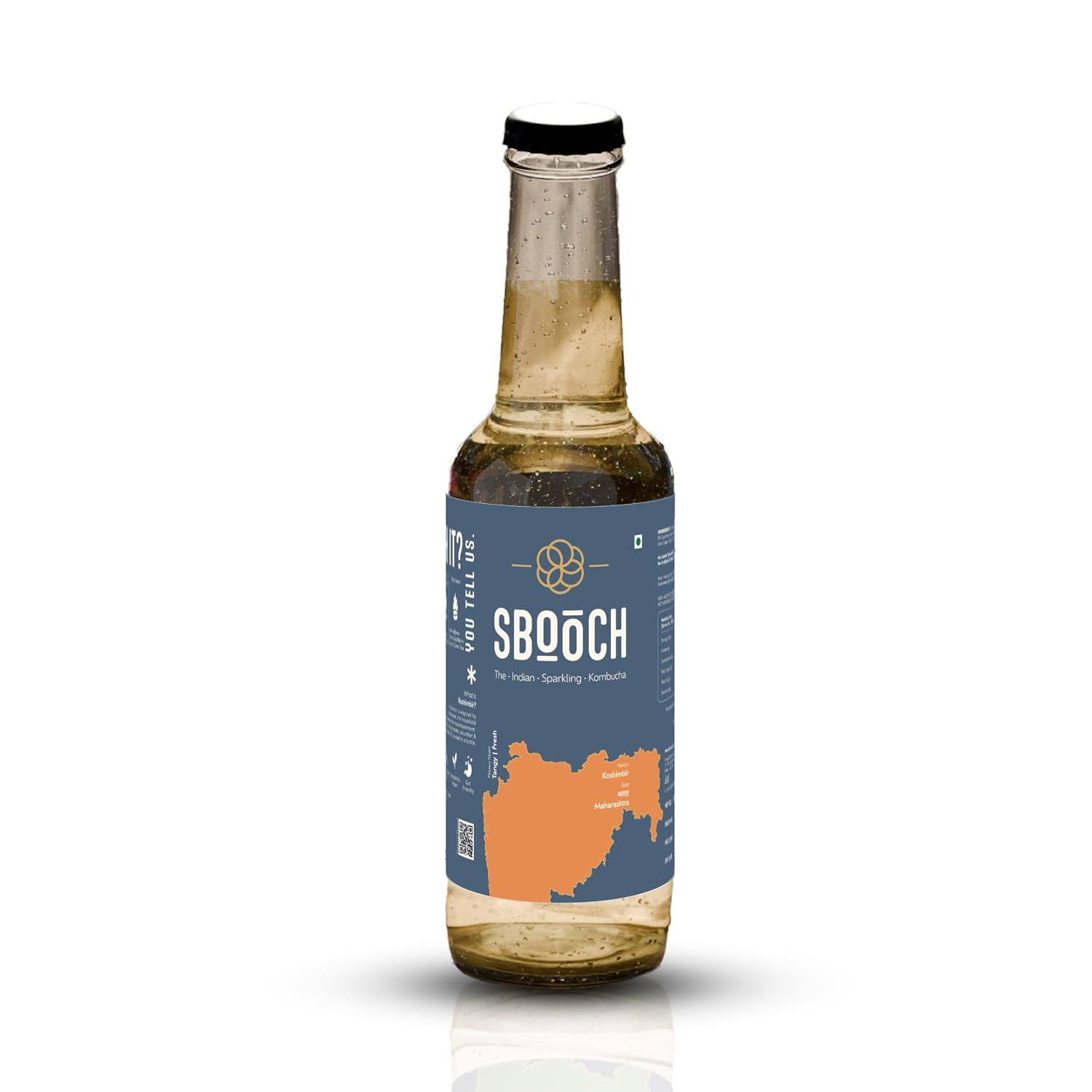 SBOOCH – Koshimbir - 275ml Pack of 1 Natural Flavour | Naturally Fermented Tea Drink | Low Sugar, Vegan, Non-Alcoholic | C...