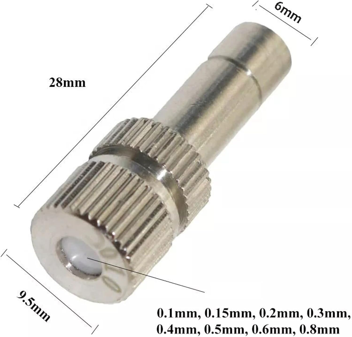 70PCS Mister Nozzle Low Pressure Brass Misting Nozzles Fog Nozzles Cooling Micro-Mist Nozzle 10/24 UNC Thread for Humidification, Outdoor Cooling, Dust Control, Landscaping, 6MM Connection