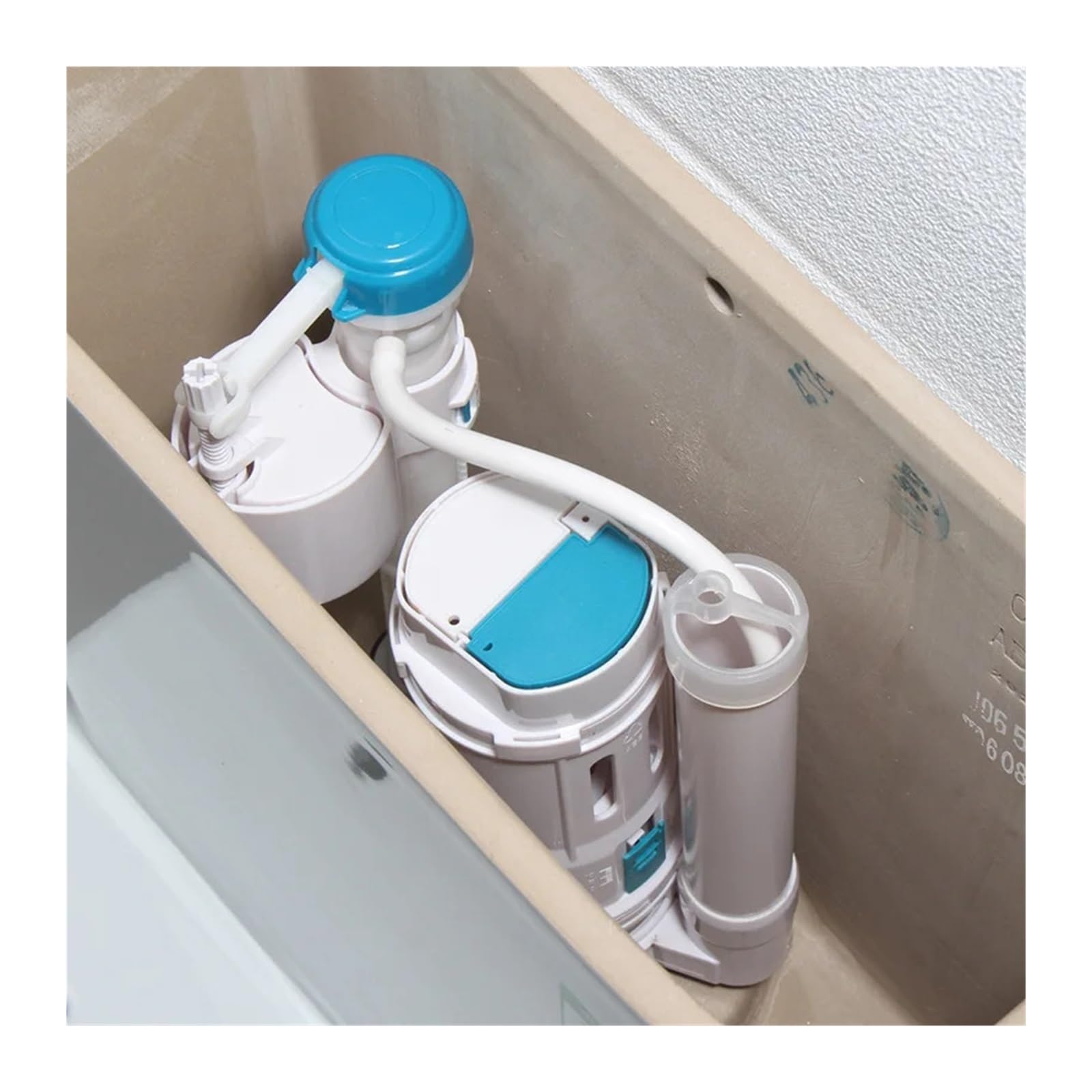 valvula llenado inodoro Válvula de drenaje de inodoro dividida | Salida de agua de dos botones Accesorios for tanque de llenado de doble descarga Cisterna(21cm)