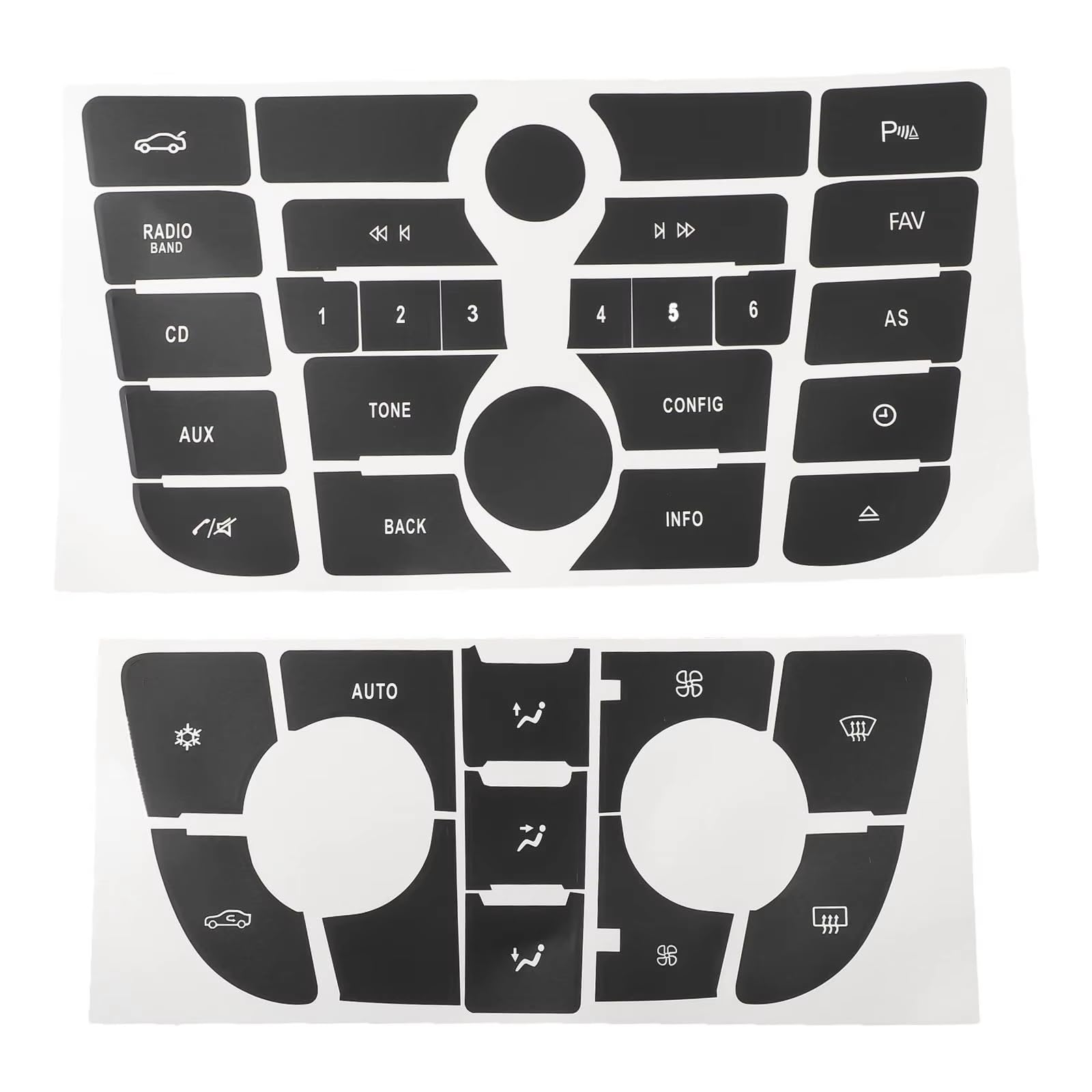 Repair Compatible with Holden for Astra Button Repair Sticker for Car Dashboard CD Audio Automotive Interior Accessories