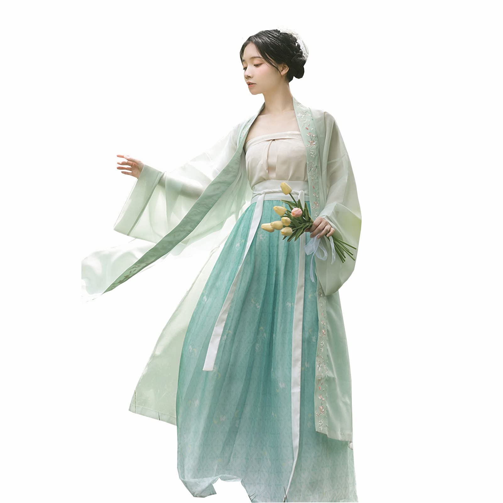 Amazon.com: YANLINA Hanfu Chinese Women Ancient Fairy Hanfu Dress Suit Role  Stage Play Carnival (Color : Mint Green, Size : Large) : Clothing, Shoes &  Jewelry