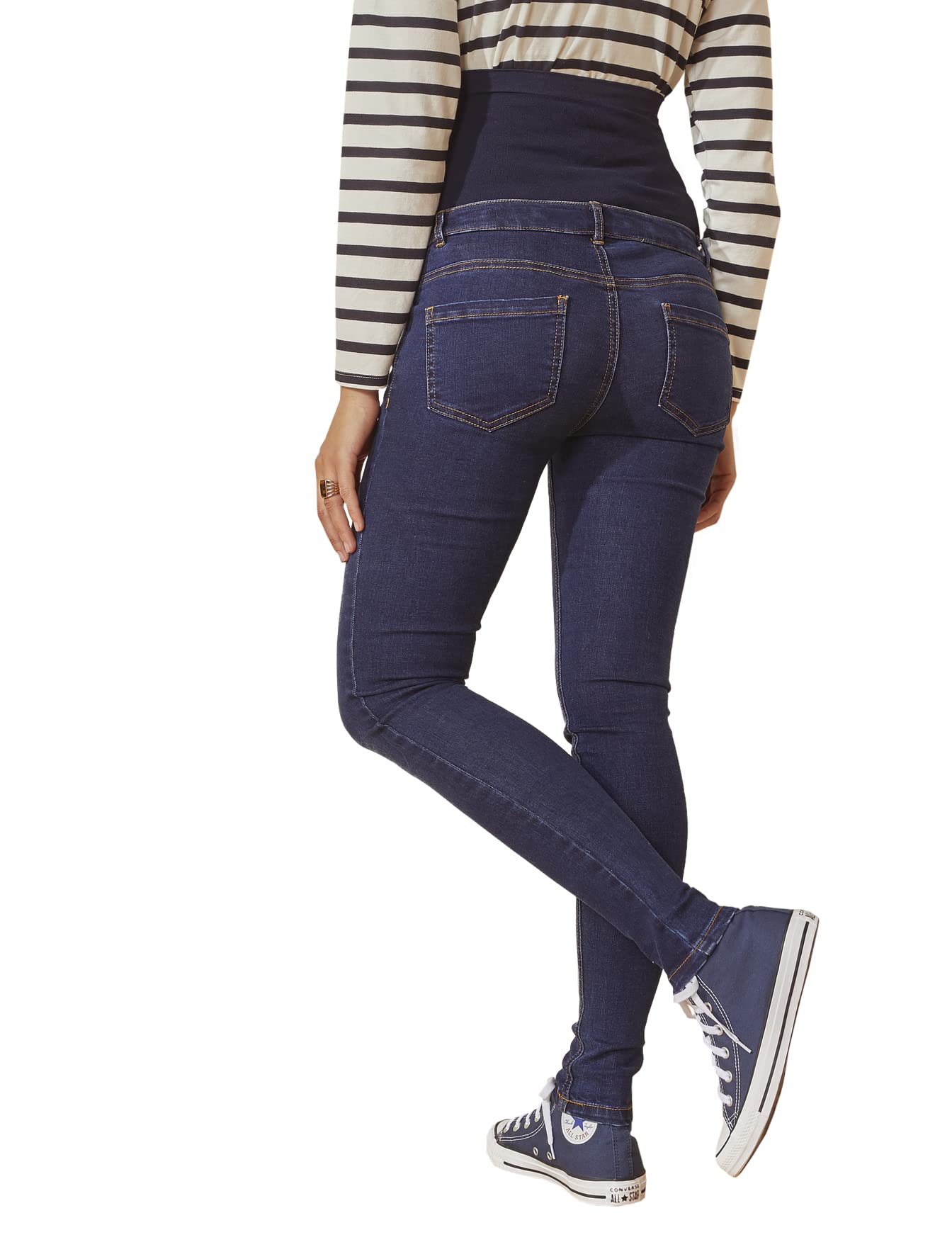 Vertbaudet Umstands-Jeans mit Stretch-Einsatz, Skinny-Fit, Bundweite verstellbar