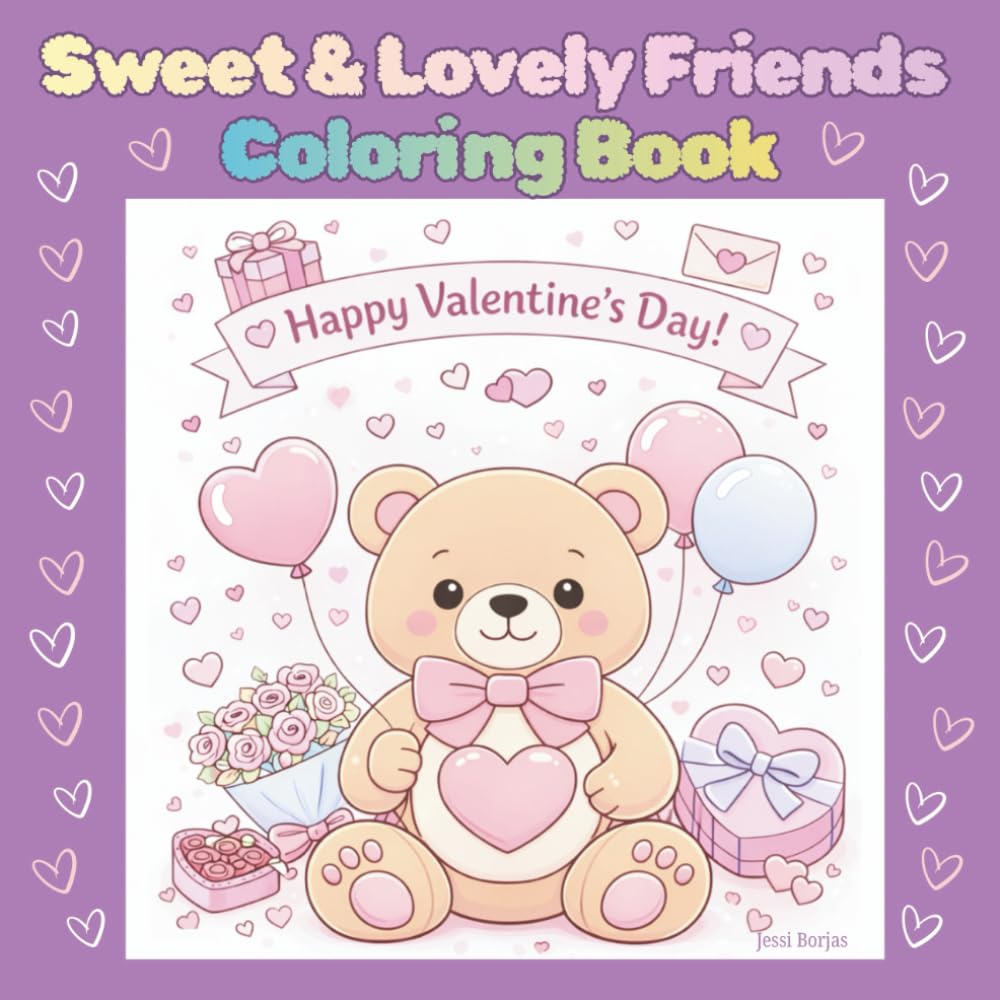 Sweet & Lovely Friends Coloring Book