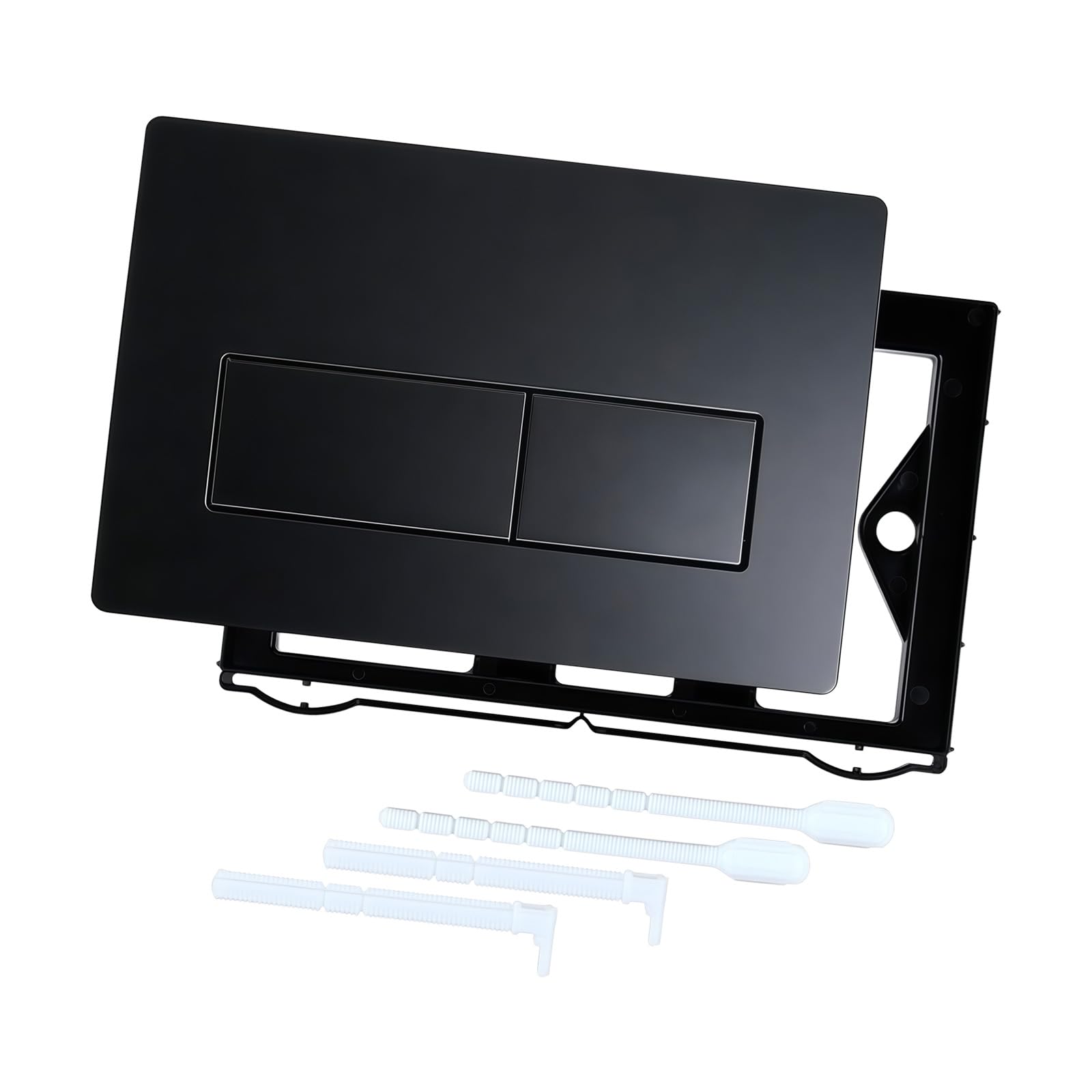 Upgrades Water Tanks Button Panel Construction Easy Installs Strong Bathroom Flush Panel for Bathroom ABS Toilet Wash Button Permanent ABS Wash