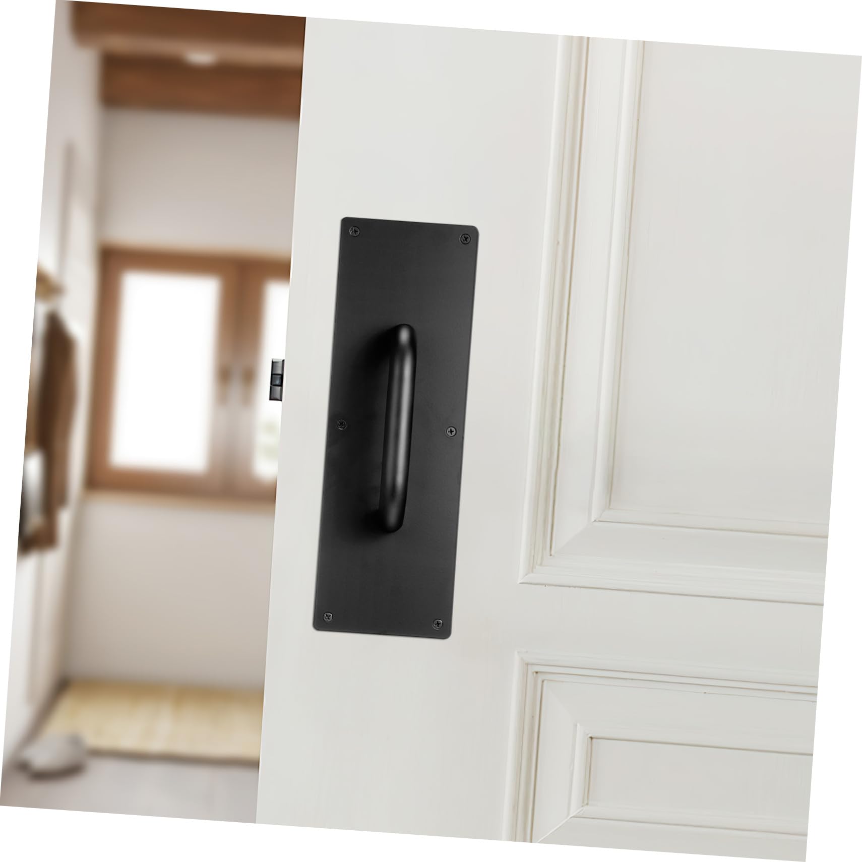 KOMBIUDA Maniglia Per Porta Scorrevole Maniglia Tirante Per Porta Da Fienile Piastra Di Trazione e Spinta in Acciaio Inox
