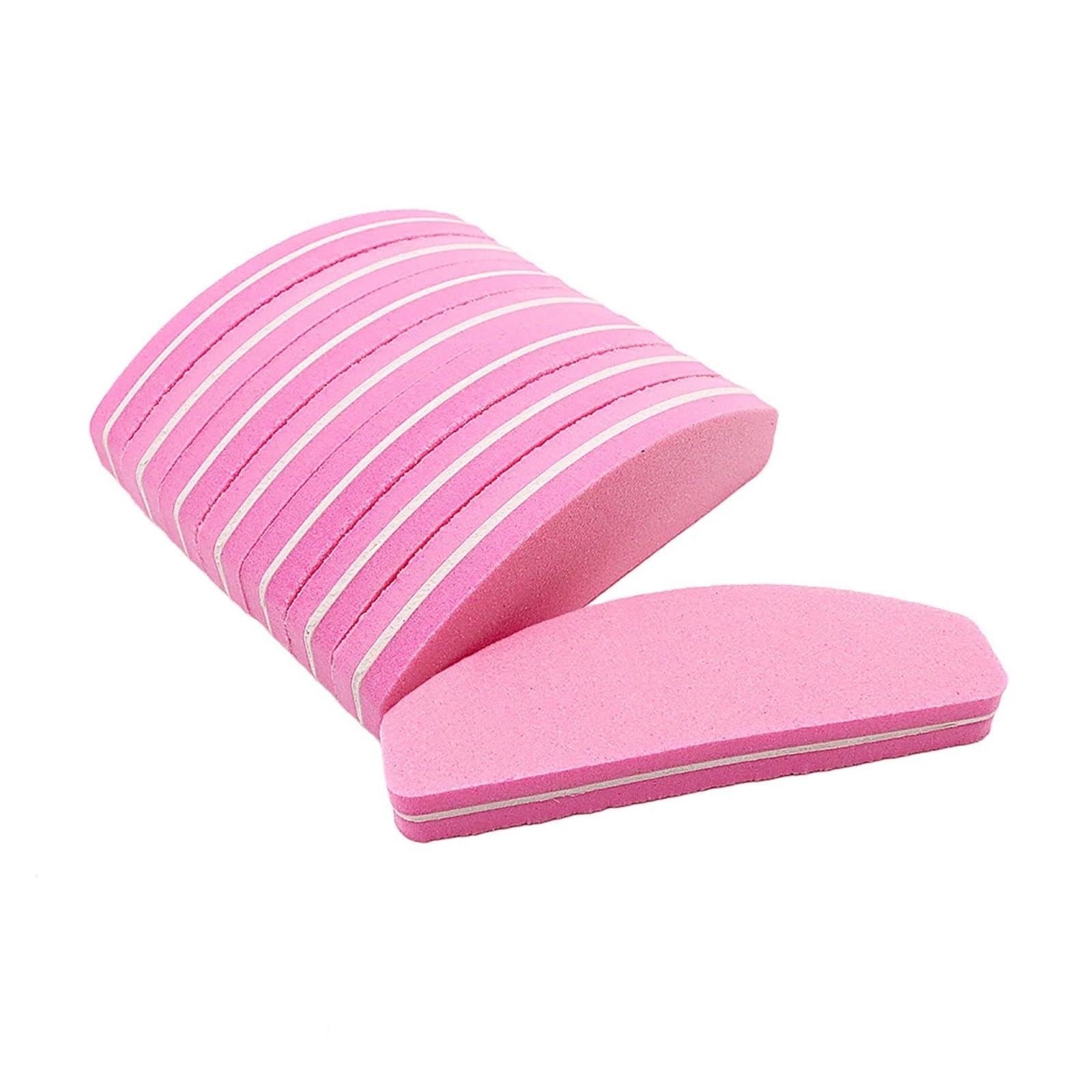 5/10/20 Stück professionelle rosa Nagelfeilen Schwammblock Maniküre-Werkzeug for Formen und Polieren von Gelpolitur(20pcs Pink)