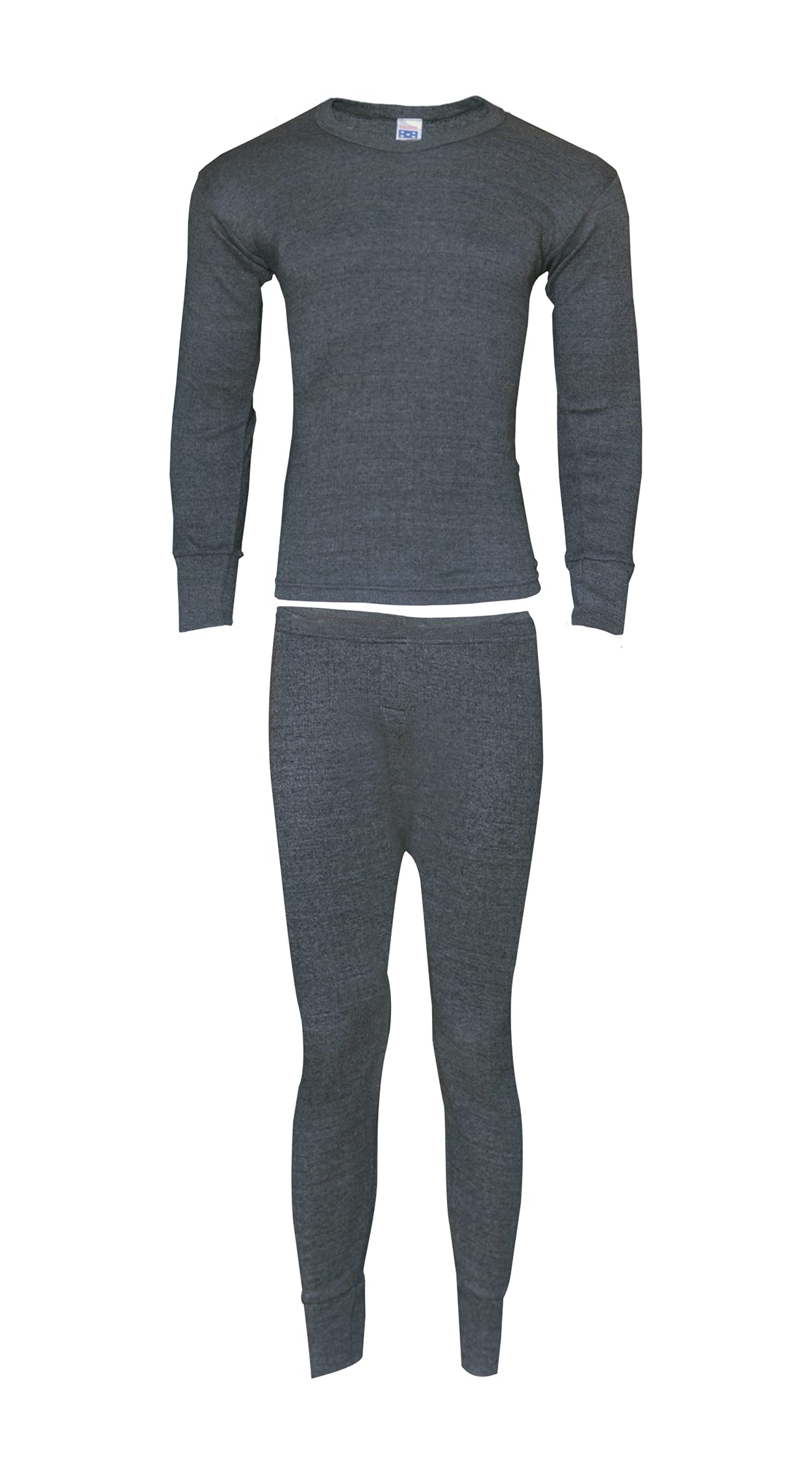 Men's Thermal Long Sleeves T-Shirt Long Johns Trouser Warm Base Layer Black Charcoal S,M,L,XL,XXL