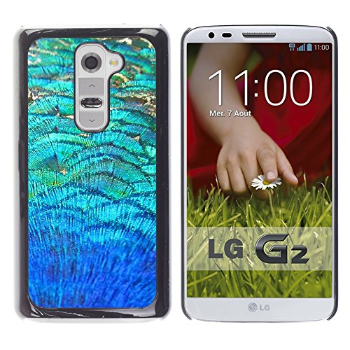 Coque LG G2 caoutchouc rigide motif Teal Field Abstract Nature D802