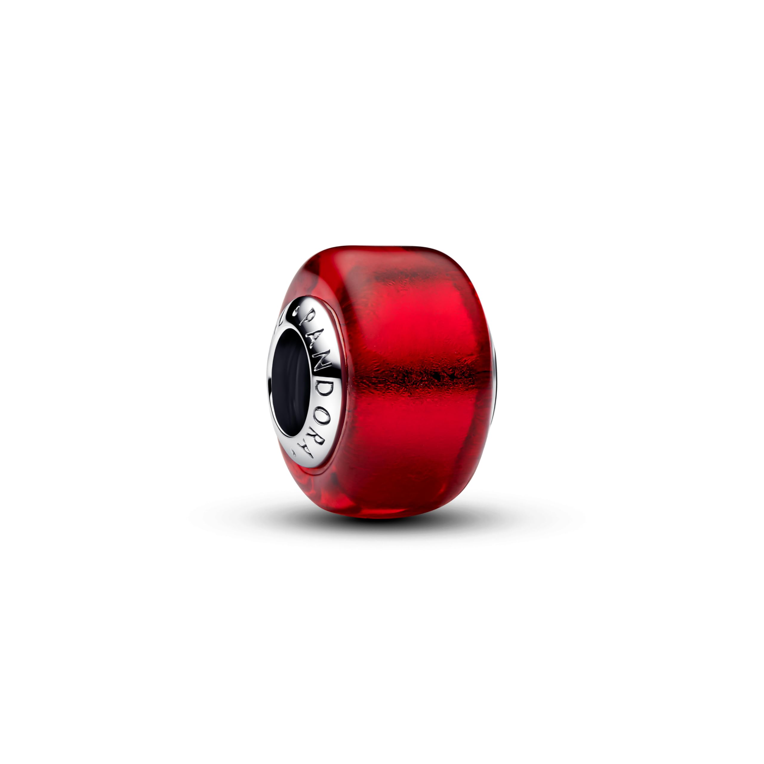 Pandora Moments 794425C00 Breloque en Verre de Murano Rouge en Argent Sterling