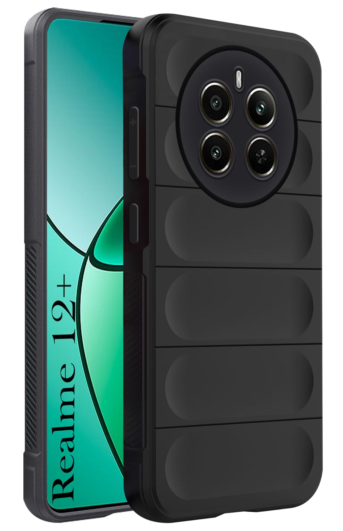 Jkobi Back Cover Case for Realme 12 Plus (Matte Liquid Silicone | Micro-Fiber Cloth Inside | Camera Protection | Shockproof | Black) (B0CY5BSYXW) Amazon Price History, Amazon Price Tracker