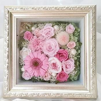 本物の花フレーム入り リーフ インテリア 壁掛け 24K GOLD　◯◯ アートパネル ウォールインテリア アートフレーム 絵 写真 絵画