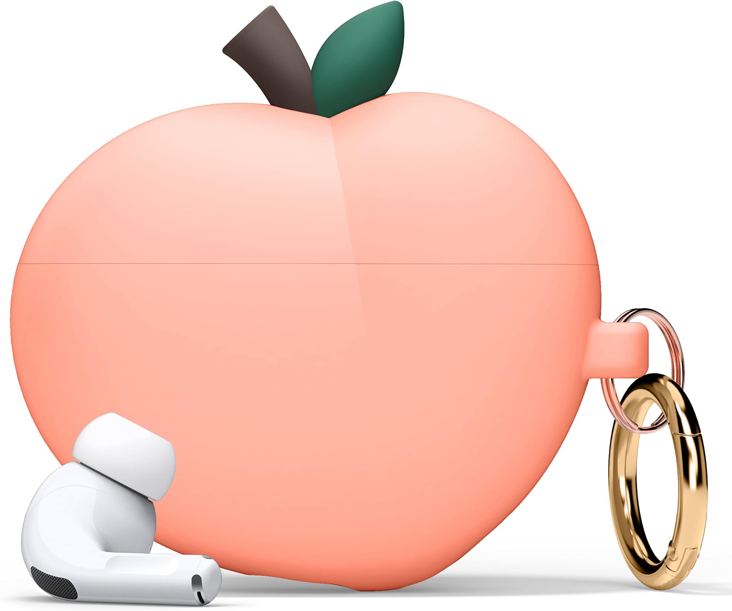 elago Compatible with AirPods Pro 2 Case, Peach 3D Design Case