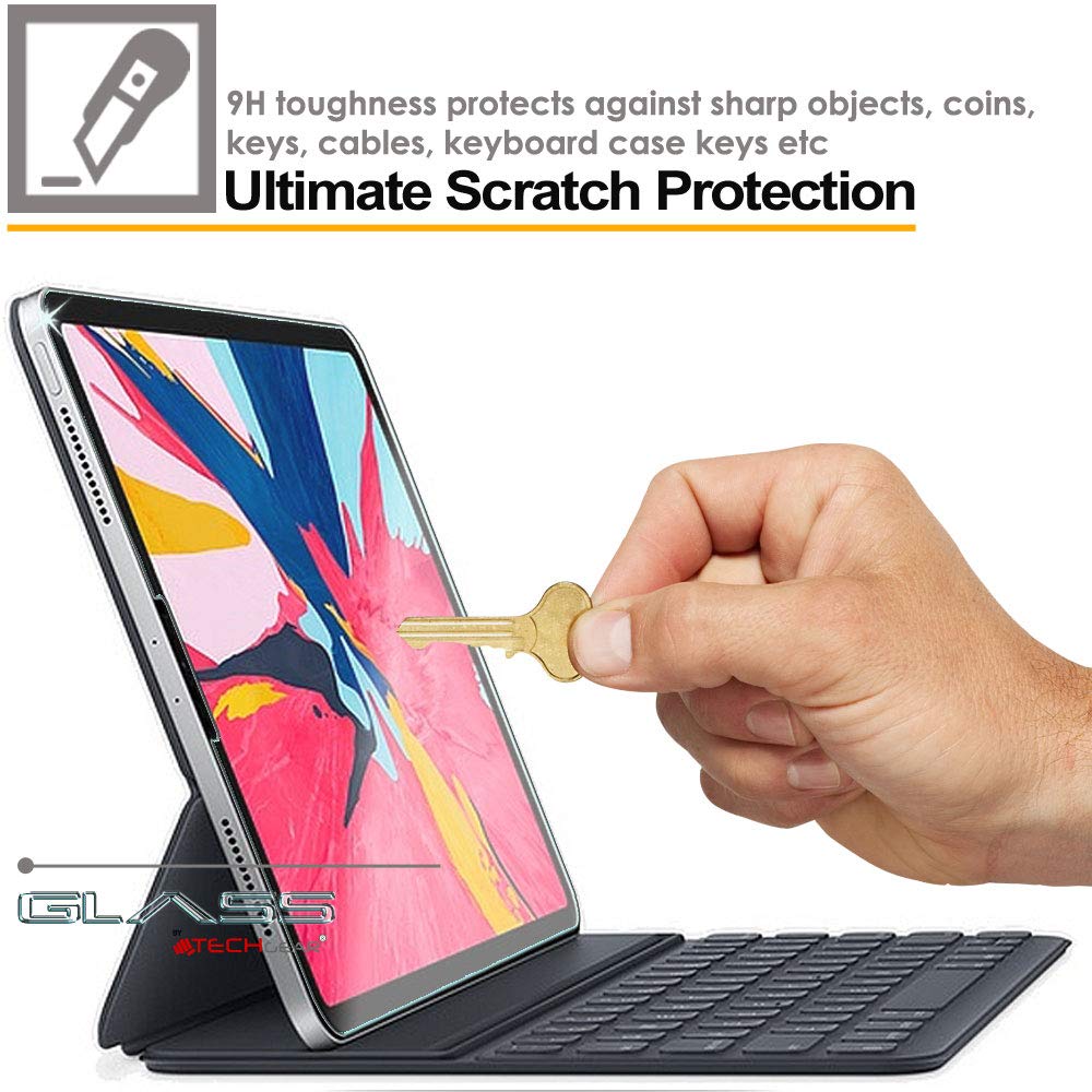 TECHGEAR Vetro Temperato Per IPad Pro 11″ (2021/2020/2018) E IPad Air 4 – Durezza 9H, Antigraffio, Compatibile Con Face ID E Pencil