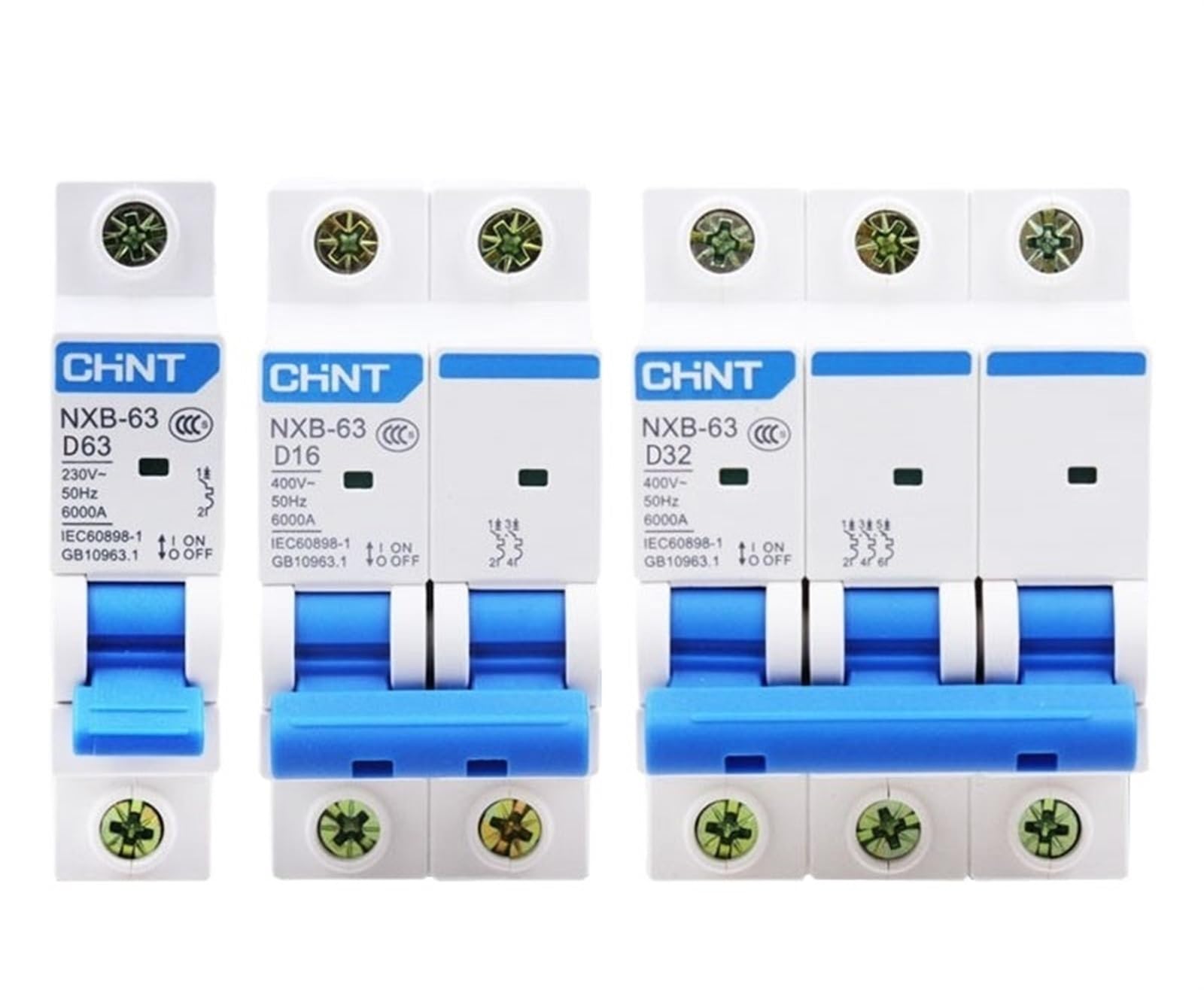 Disjoncteur DZ47 NXB-63 type D 20A pour éviter les coupures de courant