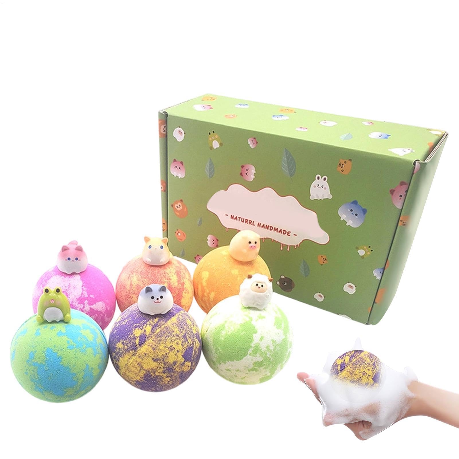 Billes de Bain pour Baignoire Ensemble de 6 Gadgets Rafraîchissants
